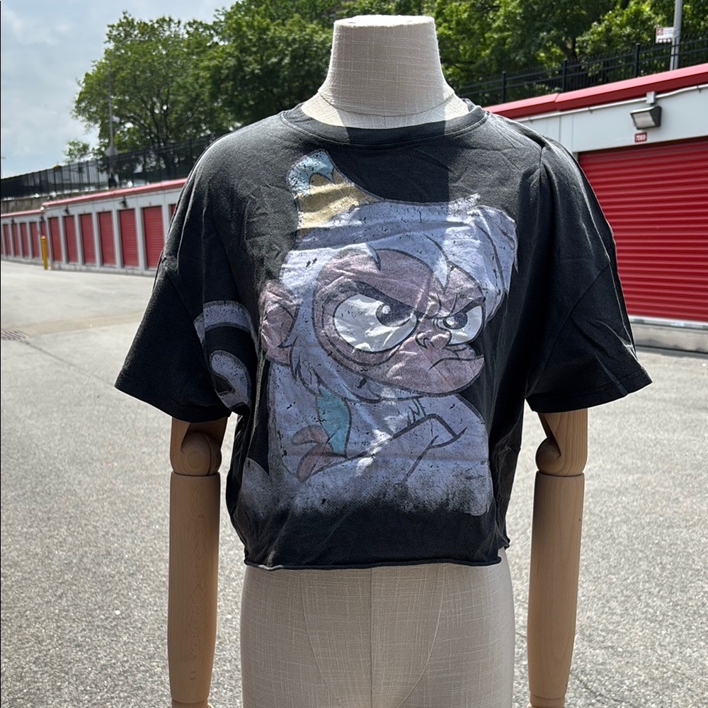Disney Graphic Crop Top with Cartoon Print